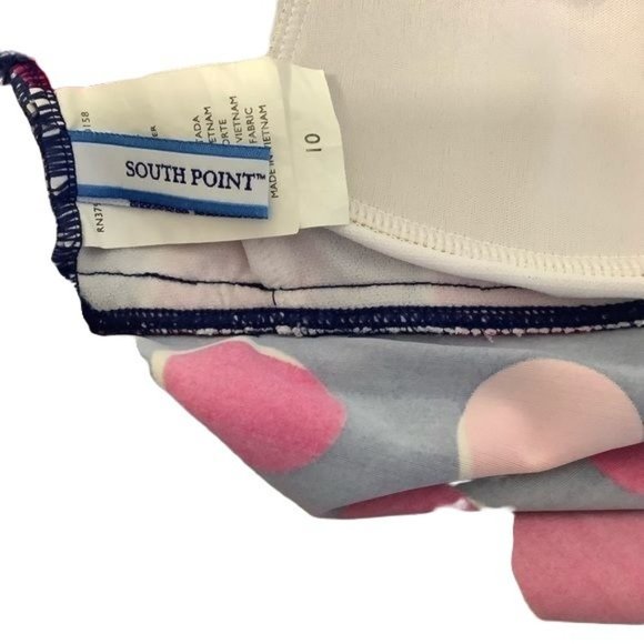 South Point navy polka dot tankini top size 10 - Picture 4 of 6